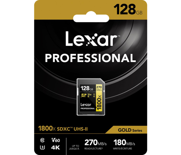 LEXAR 128GB 1800x Professional SDXC UHS-II U3 V60 LSD1800128G-BNNNG - 1063945 - zdjęcie 6